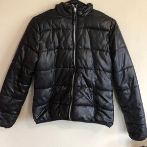H&M black puffer coat
